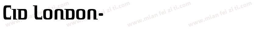 Cid London字体转换